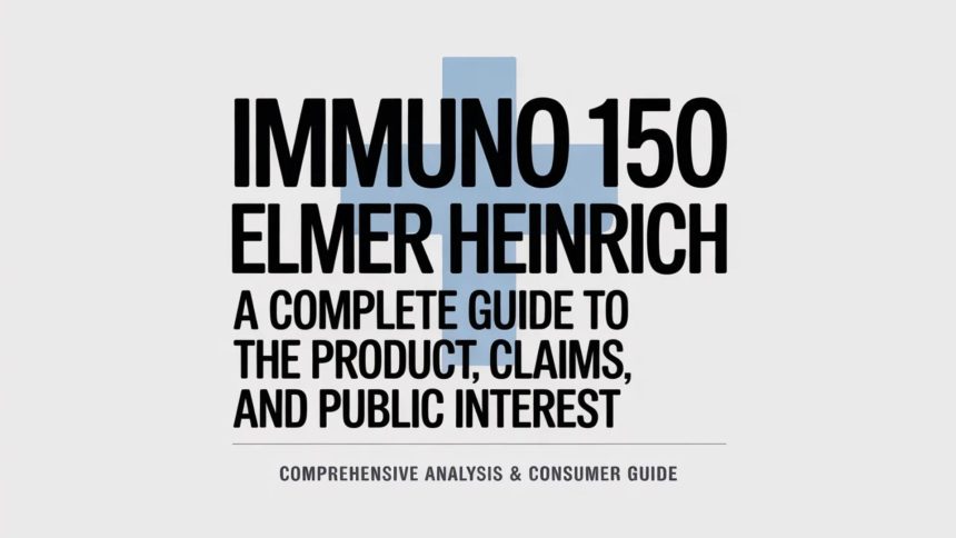 Immuno 150 Elmer Heinrich: A Complete Guide to the Product, Claims, and Public Interest