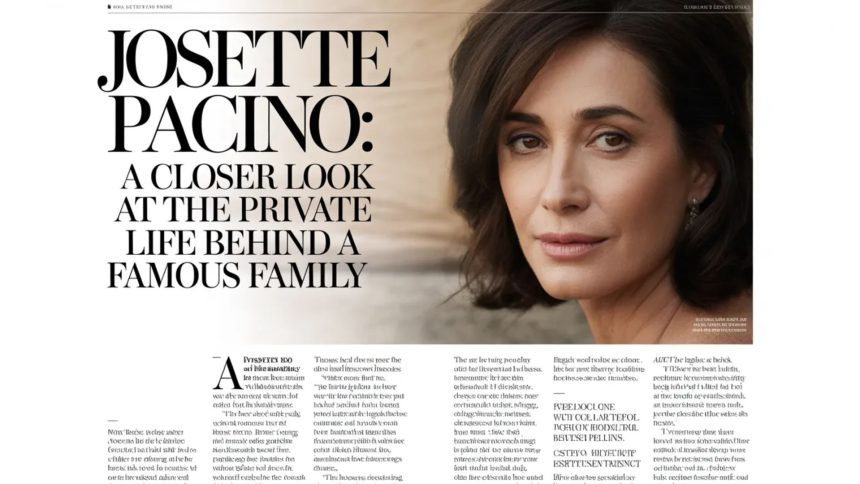 Josette Pacino: A Closer Look at the Private Life Behind a Famous Family