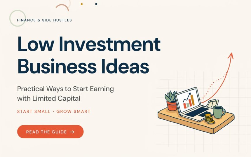 Low Investment Business Ideas: Practical Ways to Start Earning with Limited Capital